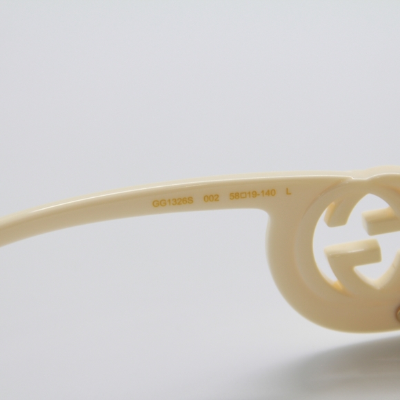 NEW GUCCI GG1326S 002 SQUARE WOMEN NUDE OVERSIZED SUNGLASSES GUCCI - Picture 13 of 16